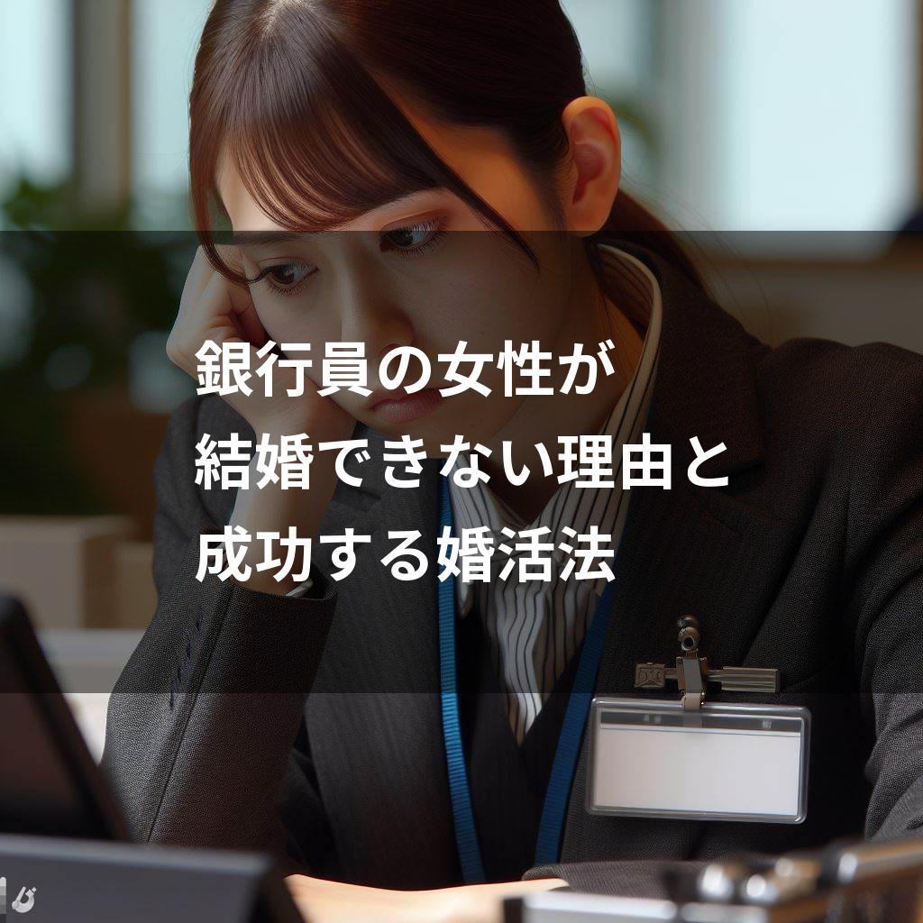 悩む銀行員の女性